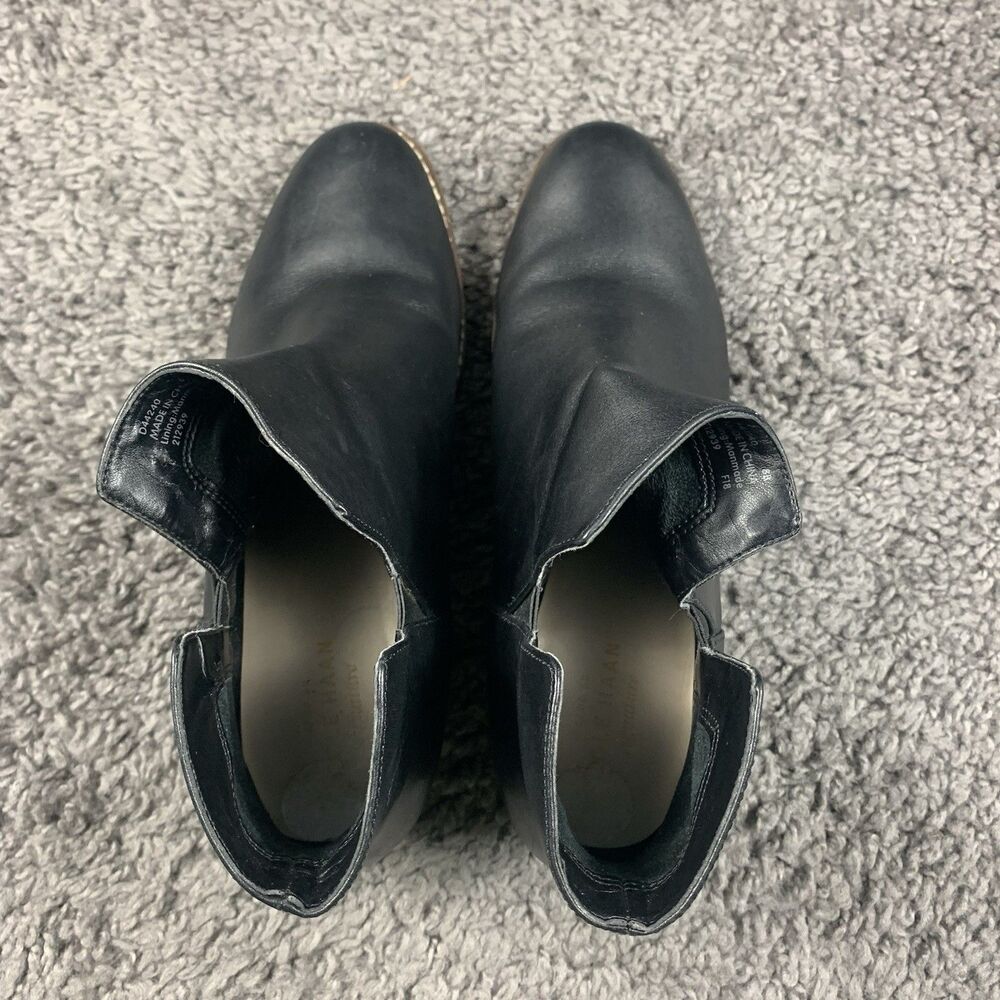 Cole Haan Abbot Women's Boot Sz 8 B Black Leather Block Heel Ankle Boots D44240 - Picture 5 of 8